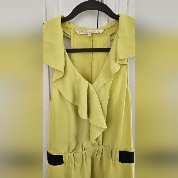 🎁Rachel Roy Yellow Ruffle Sleeveless Dress - Picture 3 of 3